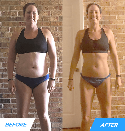 In 9 months, Brandy lost nearly 40 lb—going from 178 lb down to 140 lb—while gaining 10 to 20 lb on her main lifts. In her words, she “learned how to eat and workout properly, understanding how to lift and what to eat after going my whole life trying to figure it out.” Brandy D. (39 years old)